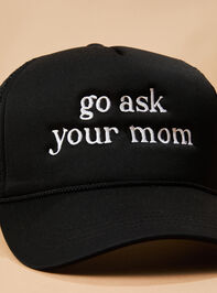 Go Ask Your Mom Trucker Hat Detail 2 - TULLABEE