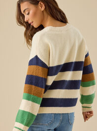 Aria Striped Pullover Detail 5 - TULLABEE