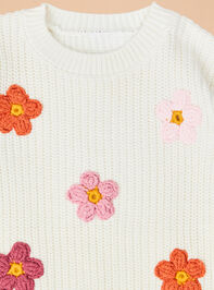 Polly Petal Sweater Bubble by Mud Pie Detail 2 - TULLABEE