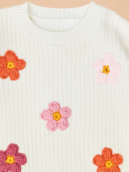 Polly Petal Sweater Bubble by Mud Pie - TULLABEE