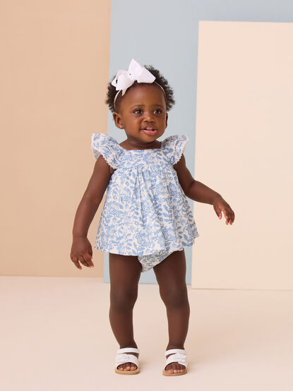 Ana Paisly Toddler Dress - TULLABEE