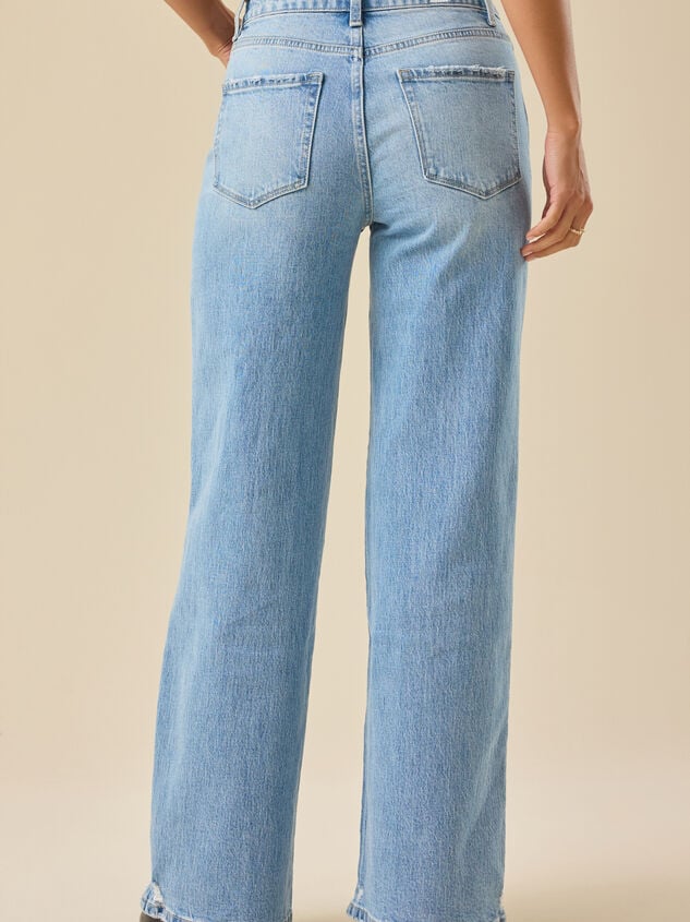 Kya Wide Leg Baggy Jean Detail 5 - TULLABEE