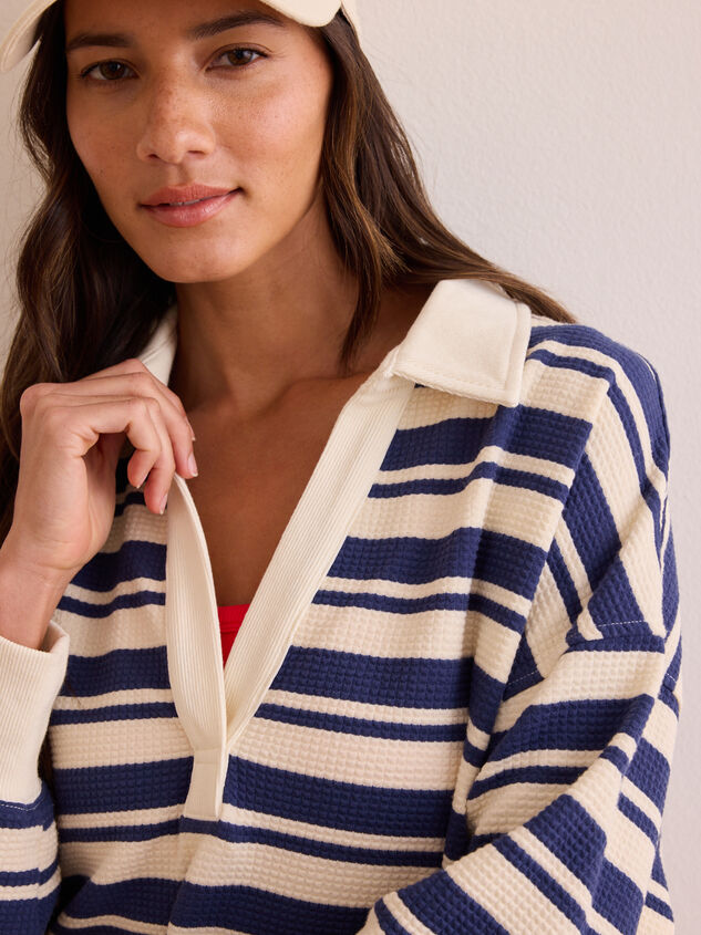Baseline Waffle Pullover Detail 3 - TULLABEE