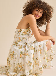 Liliana Floral Maxi Dress Detail 4 - TULLABEE