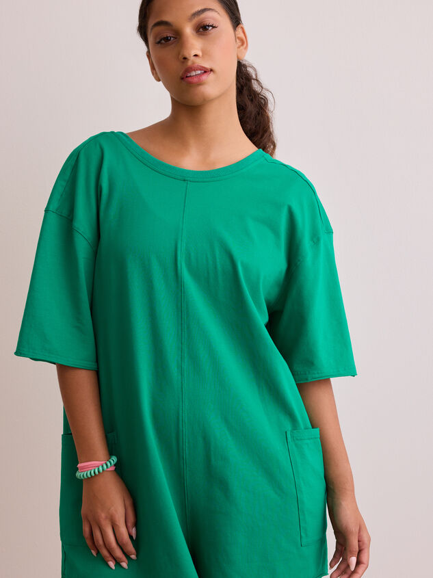 Hang Tough Reversible Tee Romper Detail 3 - TULLABEE