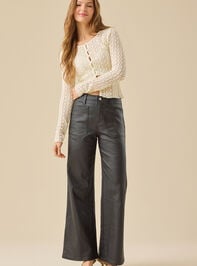 Lorraine Lace Button Front Top Detail 3 - TULLABEE