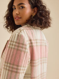 Robyn Plaid Peacoat Detail 6 - TULLABEE