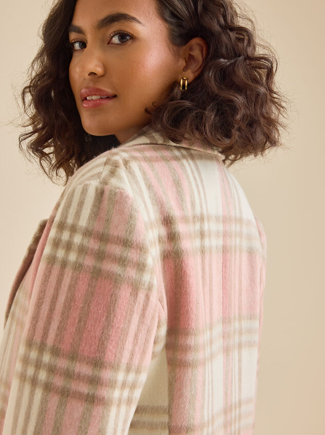 Robyn Plaid Peacoat Detail 6 - TULLABEE