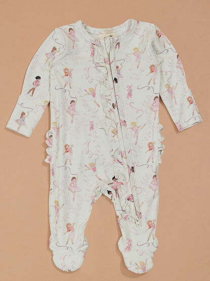Tiny Dancer Ruffle Footie - TULLABEE