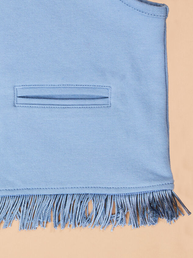Dolly Fringe Vest Detail 2 - TULLABEE