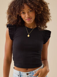 Halley Fluttersleeve Tank Detail 3 - TULLABEE