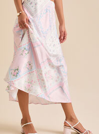 Emery Floral Midi Skirt Detail 4 - TULLABEE