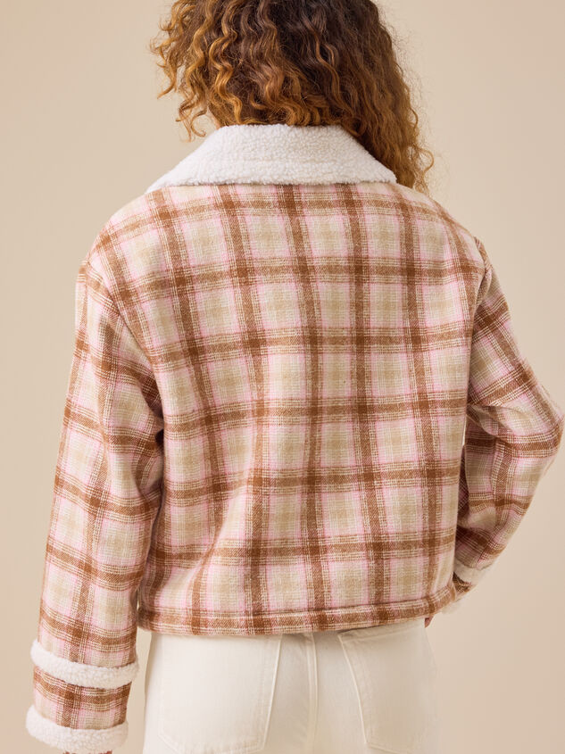 Dorothy Sherpa Collared Jacket Detail 5 - TULLABEE