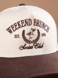 Weekend Brunch Social Club Trucker Detail 2 - TULLABEE
