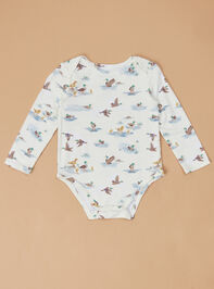 Manny Mallard Long Sleeve Bodysuit - TULLABEE