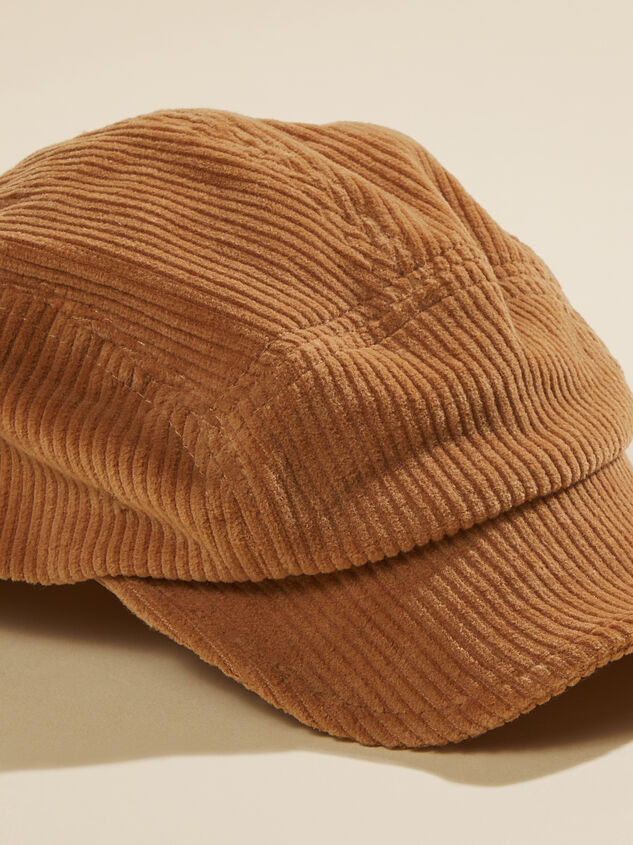 Oliver Corduroy Flat Cap by Quincy Mae Detail 2 - TULLABEE