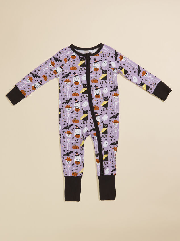 Spooky Cutie Purple Sleeper Detail 2 - TULLABEE
