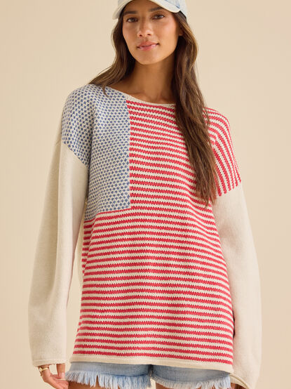 Americana Oversized Sweater - TULLABEE