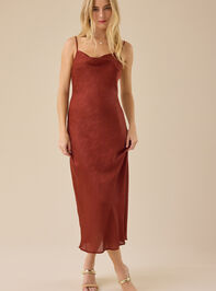 Eva Satin Midi Dress - TULLABEE