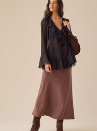 Patricia Chiffon Ruffle Top Detail 2 - TULLABEE