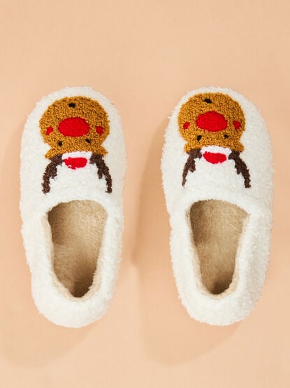 Reindeer Sherpa Slipper - TULLABEE