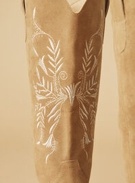 Flora Wide Calf Boots Detail 4 - TULLABEE