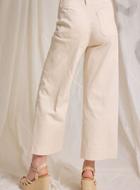 Ellie Linen Crop Pants Detail 5 - TULLABEE