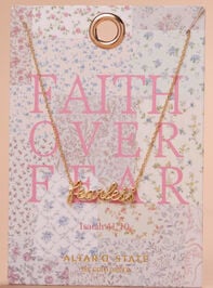 Faith over Fear Fearless Necklace - TULLABEE
