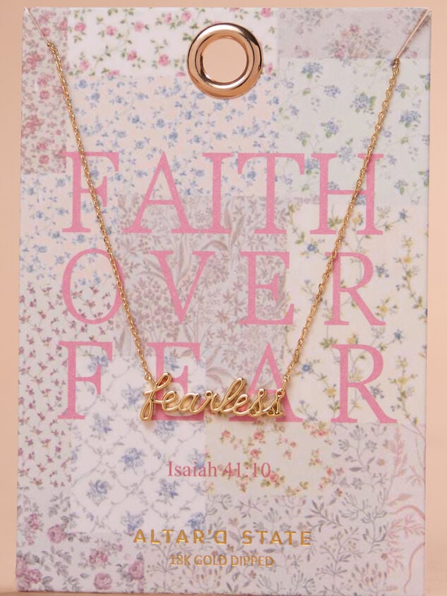 Faith over Fear Fearless Necklace - TULLABEE