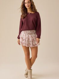 Camilla Asymmetrical Sweater Detail 3 - TULLABEE