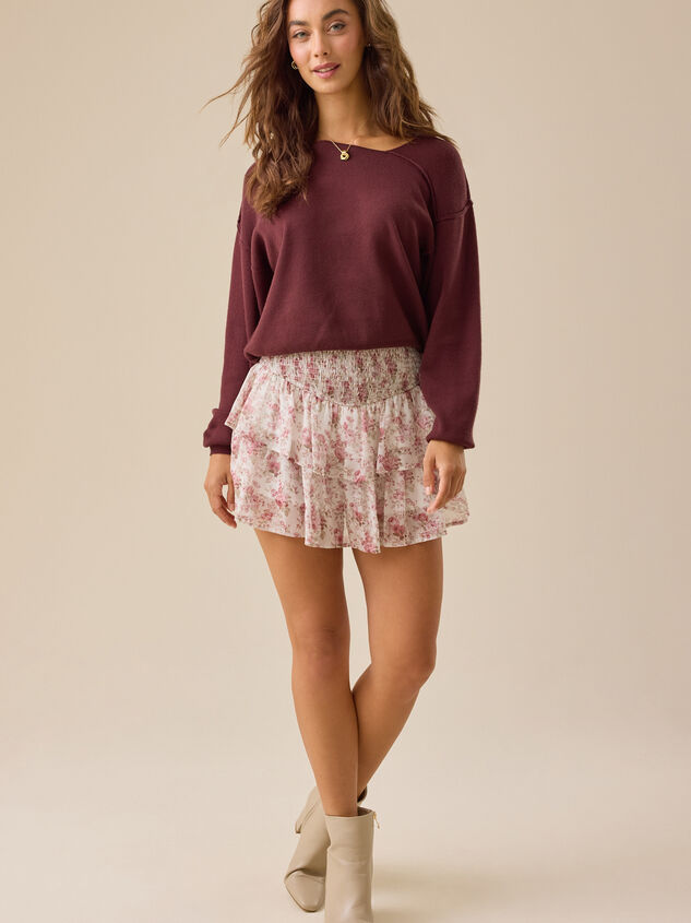 Camilla Asymmetrical Sweater Detail 3 - TULLABEE