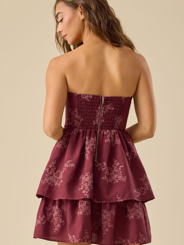 Henretta Strapless Mini Dress Detail 6 - TULLABEE