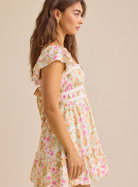 Isabella Floral Mini Dress Detail 3 - TULLABEE