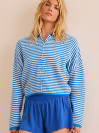 Reformer Striped Cardigan Detail 2 - TULLABEE