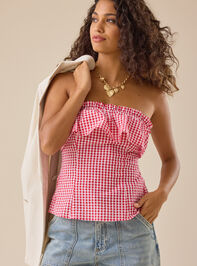 Dixie Gingham Tube Top - TULLABEE