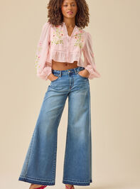 Maelynn Floral Embroidered Top - TULLABEE