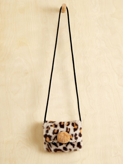 Leopard Fur Crossbody Purse - TULLABEE