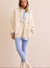 Sherpa Oversized Court Hoodie Detail 2 - TULLABEE
