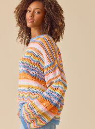 Keily Bright Stripe Sweater Detail 4 - TULLABEE