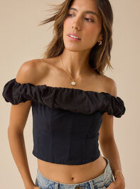Sarah Off-Shoulder Crop Top - TULLABEE