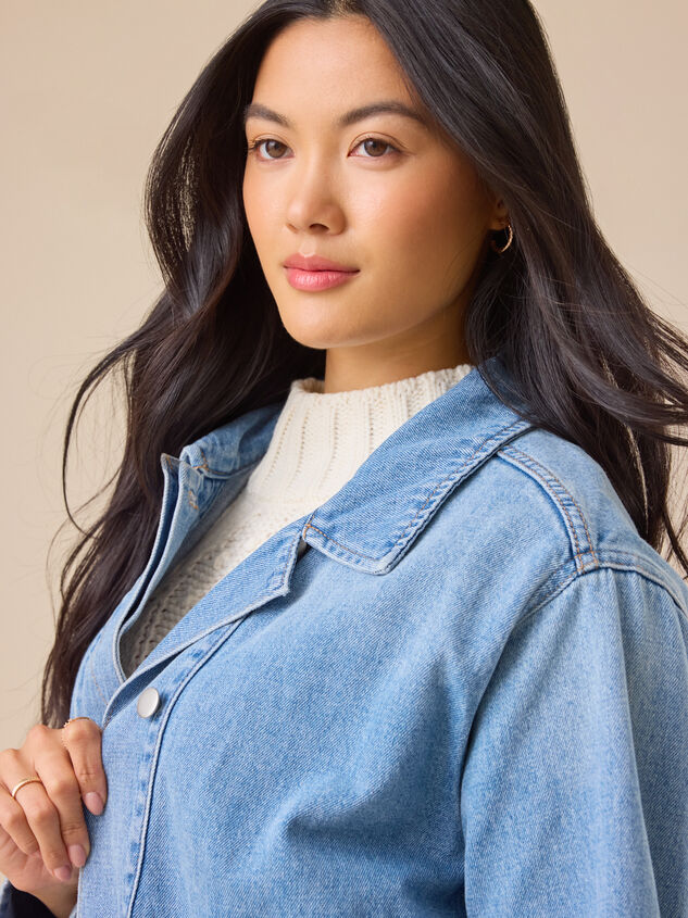 Lucia Denim Jacket Detail 4 - TULLABEE