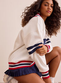 99 Stitched Graphic Sweatshirt Detail 3 - TULLABEE