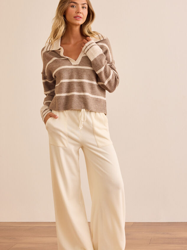 Waterside Stripe Pullover Detail 3 - TULLABEE