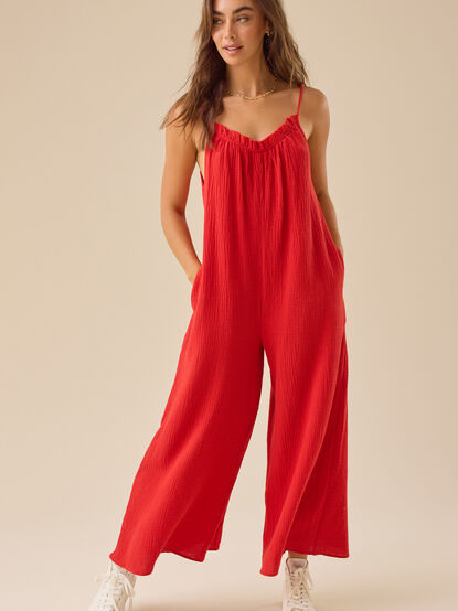 Laurie Gauze Jumpsuit - TULLABEE