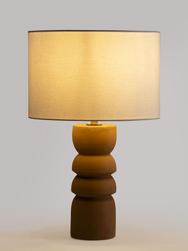 Emmie Terracotta Table Lamp Detail 3 - TULLABEE
