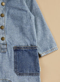 Beverly Denim Jumpsuit Detail 2 - TULLABEE