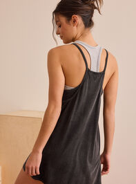 Hang Tough Mineral Wash Mini Dress Detail 4 - TULLABEE