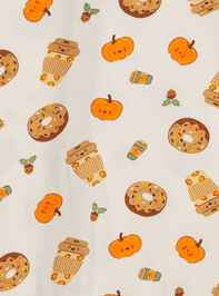 Pumpkin Spice Latte Lounge Set Detail 3 - TULLABEE