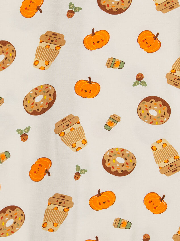 Pumpkin Spice Latte Lounge Set Detail 3 - TULLABEE