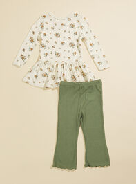 Ariana Floral Top and Legging Set Detail 2 - TULLABEE